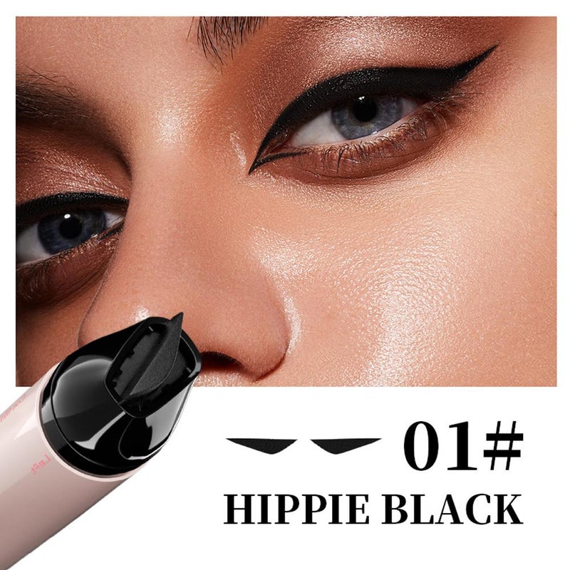 One-piece eyeliner stamp for convenient and easy eyeliner application in a second. Waterproof and sweatproof, a must-have for lazy people and those with clumsy hands.